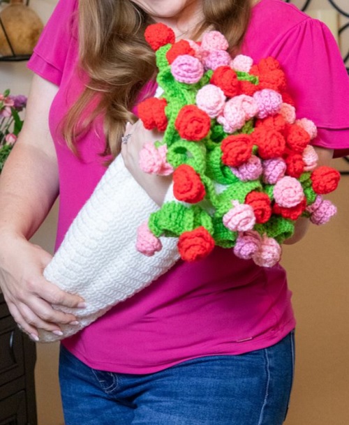 Crochet Bouquet Blanket Free Patterns 2