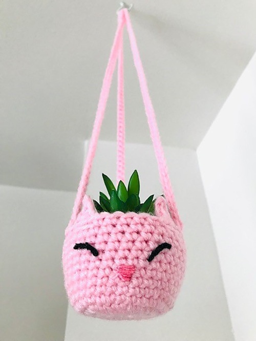 Unique crochet plant holder free patterns