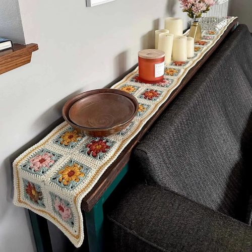 Boho Floral Table Runner