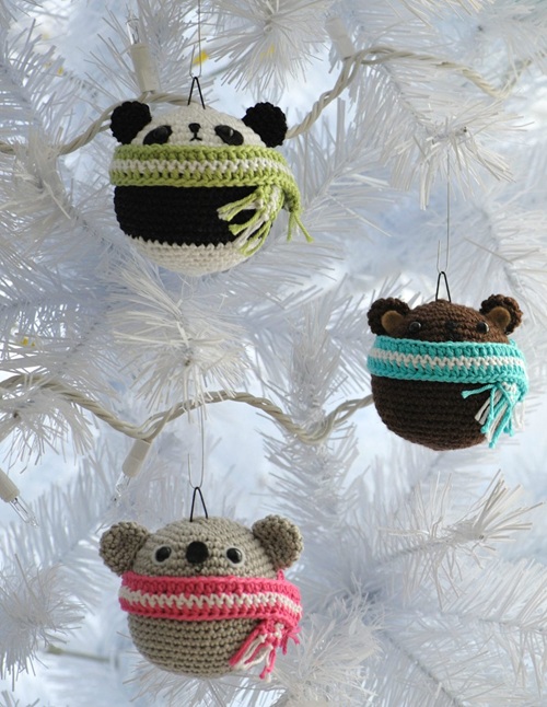 Pattern: Teddy Ornaments