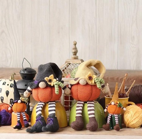 Crochet Pumpkin Gnome