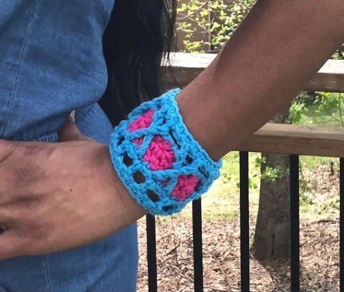 Crochet Bangle Bracelet Free Patterns 1