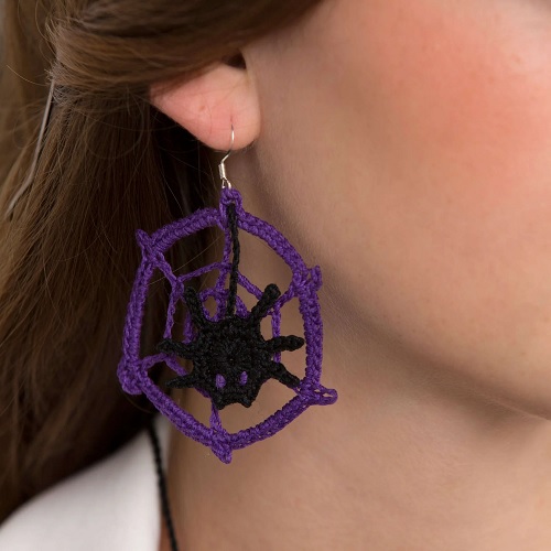 Crochet Spooky Spider Jewelry