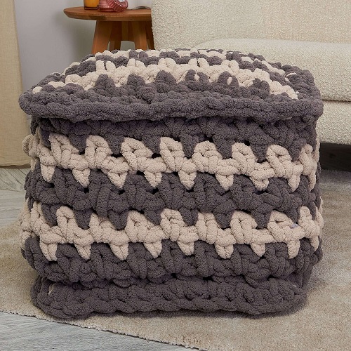 Easy and Cute Crochet Ottoman Patterns 4