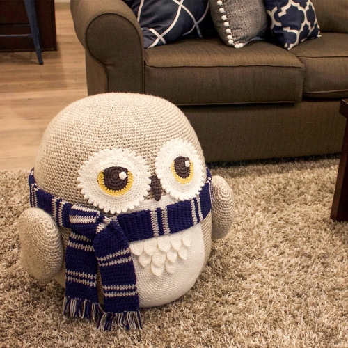 Owl Pouf (Pouffe) Ottoman