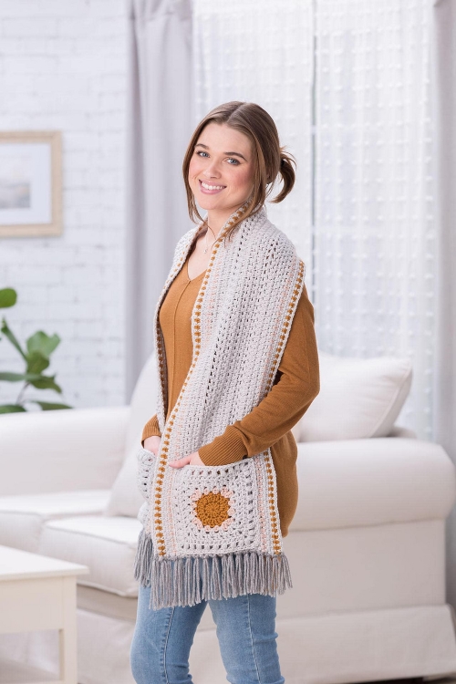 Crochet the Hip Granny Pocket Shawl