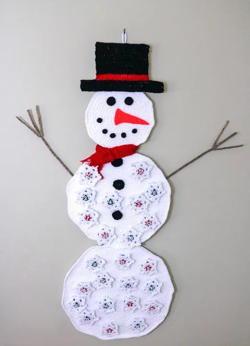 Easy Cute Snowman Advent Calendar