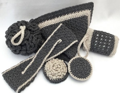 Bathroom Spa Set Crochet Pattern