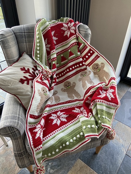 Christmas Blanket Free Crochet Patterns 1