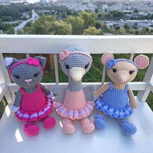 amigurumi Ballerina Bunch