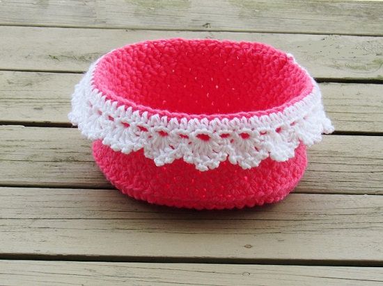 DIY Crochet Basket 13