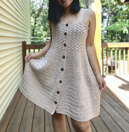 handmade summer free crochet dress pattern