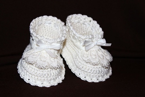 Christmas Baby Booties