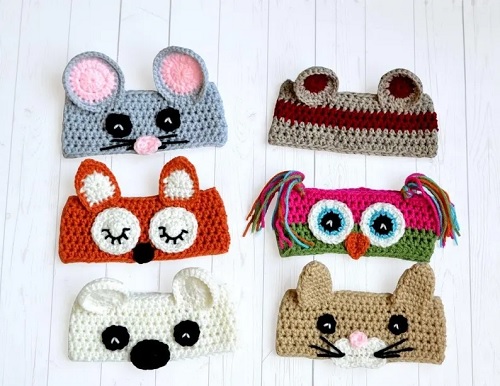 Crochet Animal Ear Warmers