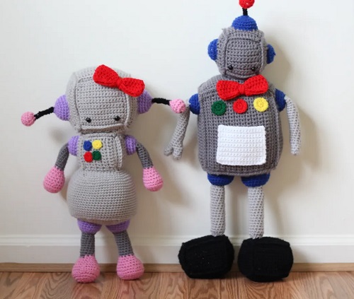 Easy and Cute Crochet Robot Patterns 4