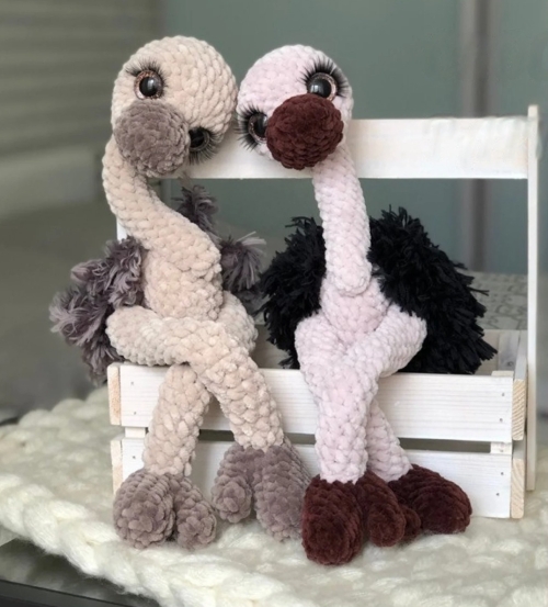 Crochet Ostrich Friends