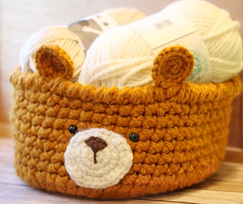 Crochet Bear Basket Free Patterns 1