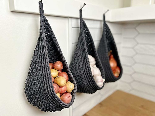 Crochet Kitchen Basket Free Patterns 3