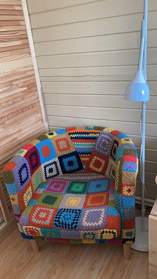 Latest Crochet Chair Cover 1