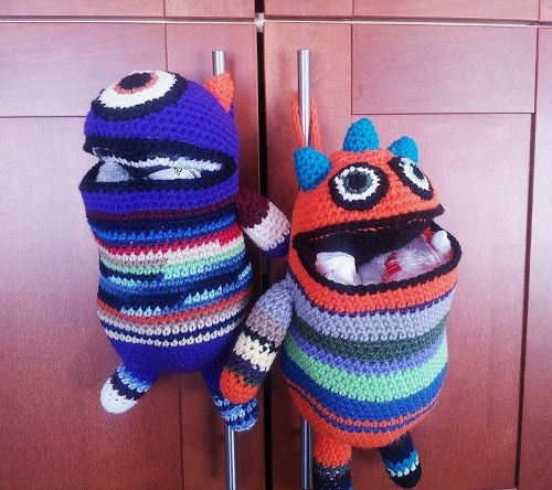 Monster Bag Holder Crochet Pattern