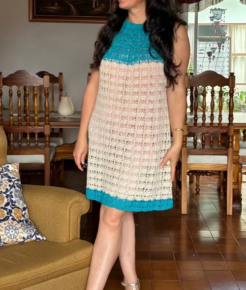 Halter Dress Free Crochet Patterns 4