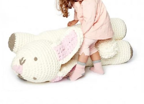 crochet-bunny-floor-pillow