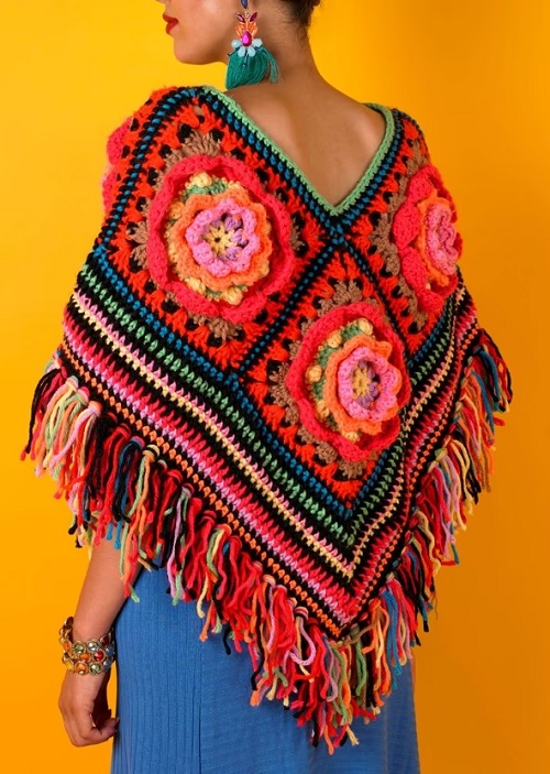 Flower Patch Poncho