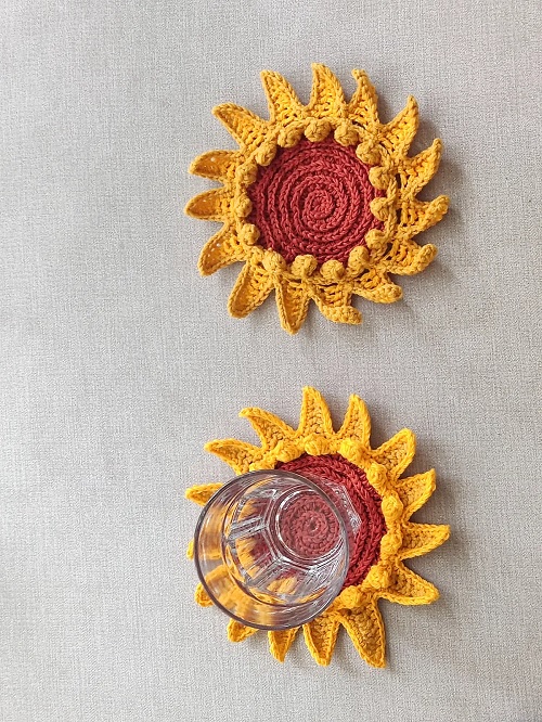 Fun Sunflower Coaster