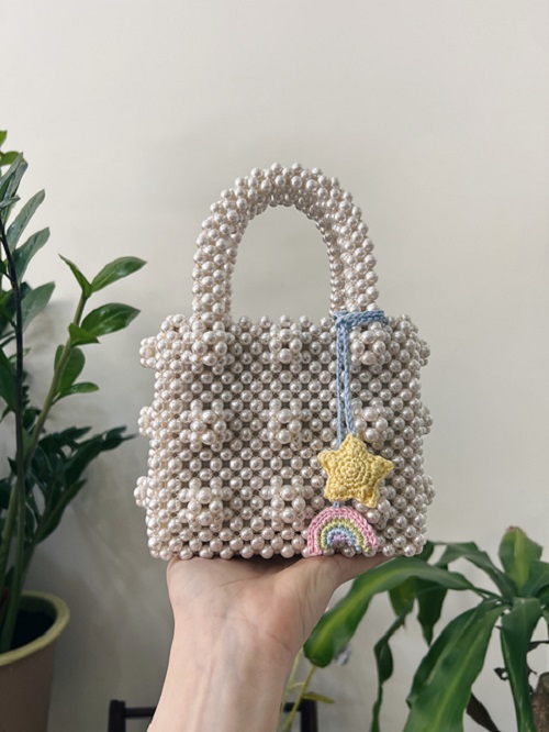 Pastel Rainbow Bag Charm