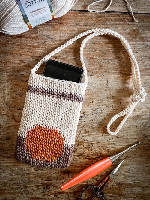 Free Cell Phone Bag Crocheted Pattern