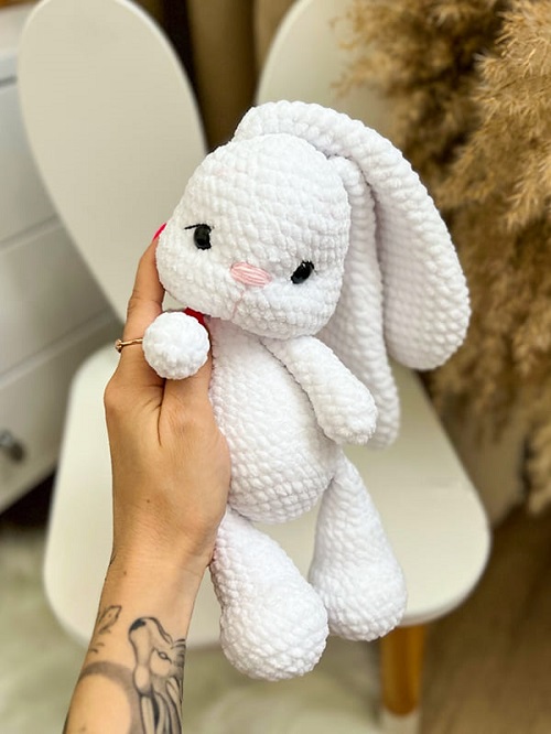 cute white bunny Free crochet pattern