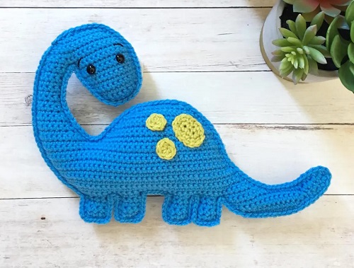 2D Brachiosaurus Free Crochet Pattern