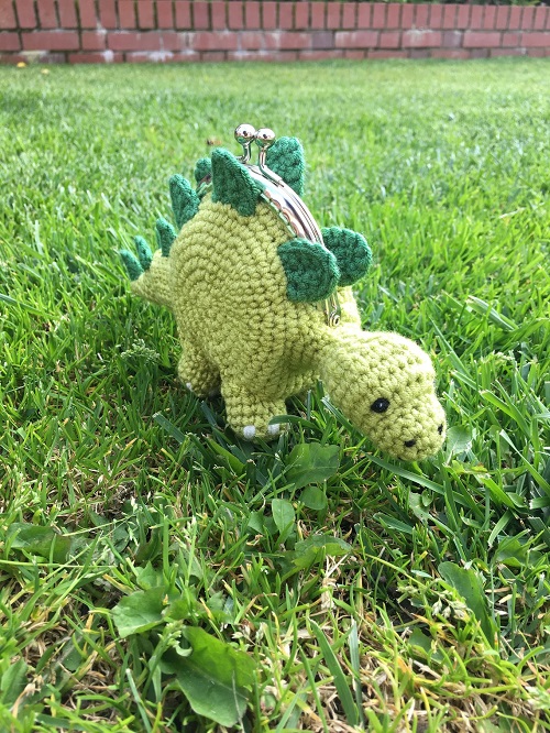 Dinosaur Coin Purse Crochet Pattern
