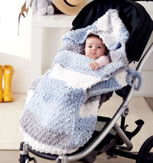 Crochet Baby Stroller Blankie
