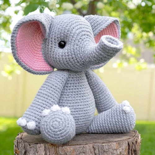 stuffed crochet elephant pattern