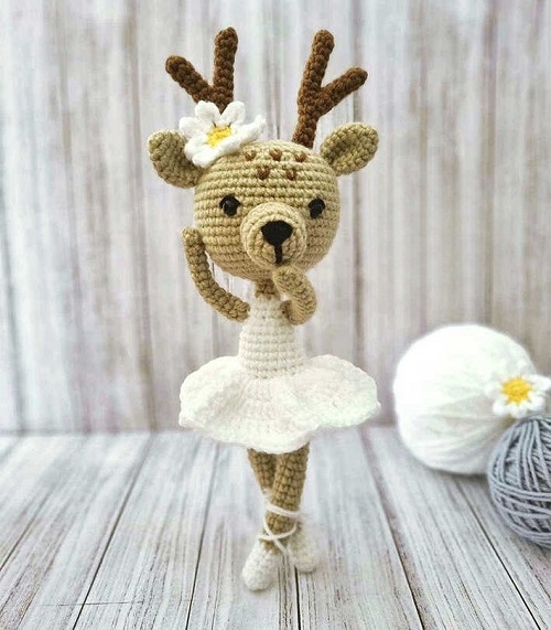 crochet ballerina deer