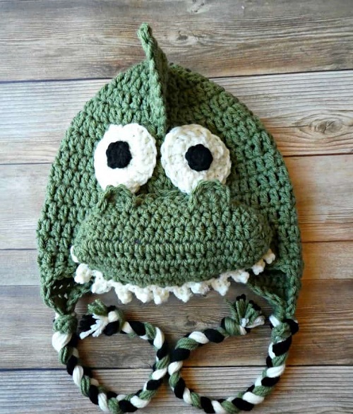Crochet Dinosaur Hat Free Pattern
