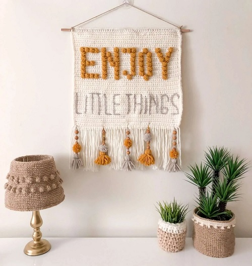 ƒ‚‚œEnjoy Little Thingsƒ‚‚ Wall Hanging