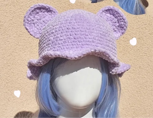Cozy Bear Bucket Hat for Kids