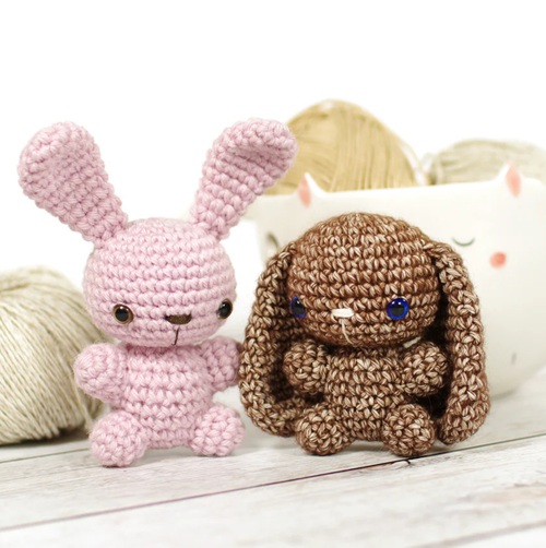 Tiny Bunny With Straight or Floppy Ears