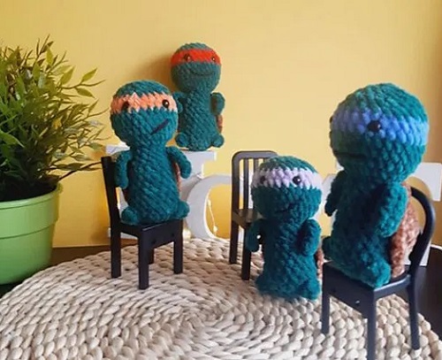 crochet ninja turtle amigurumi toy