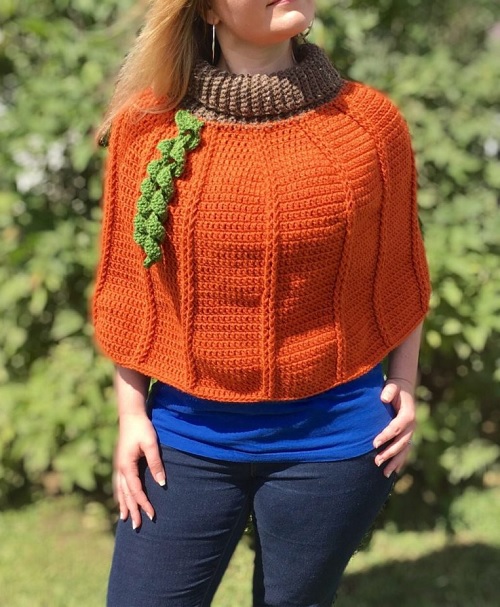 Pumpkin Patch Poncho