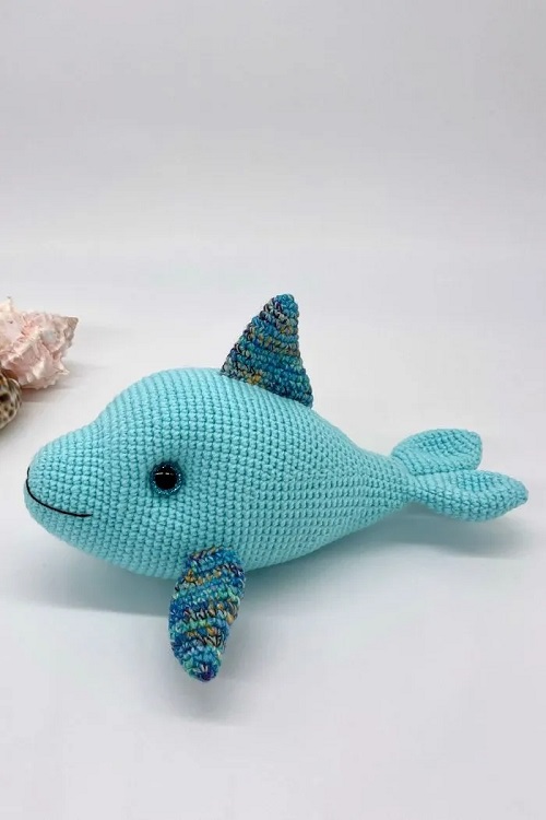 Crochet Dolphin Toy Free Pattern