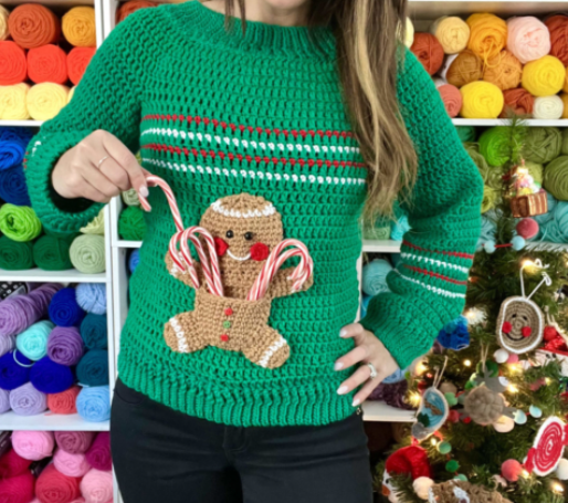 Crochet christmas sweater free patterns