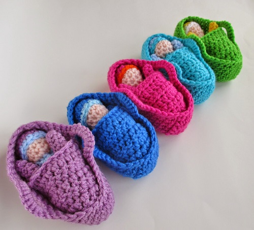 crochet swaddle babies