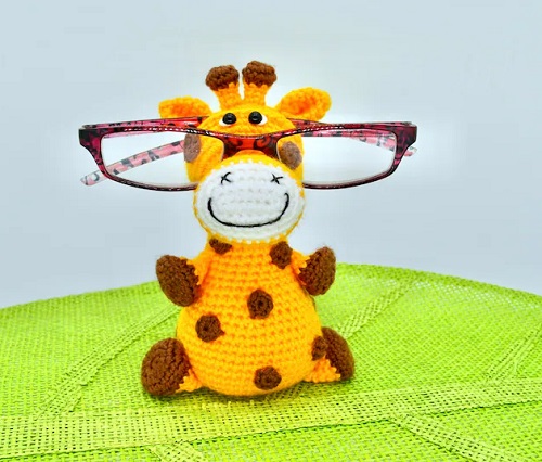Crochet Amigurumi Spectacles Giraffe Holder Pattern