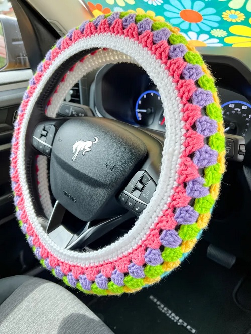 Crochet Steering Wheel Cover Free Patterns 3