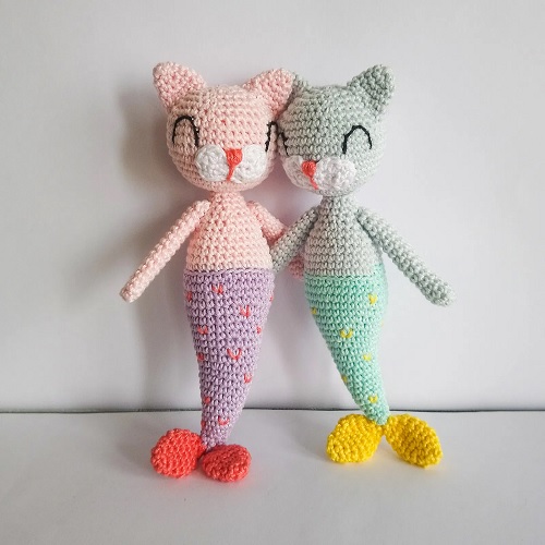 Mermaid cat doll