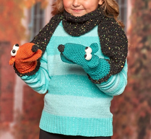 Crochet Puppet Scarf