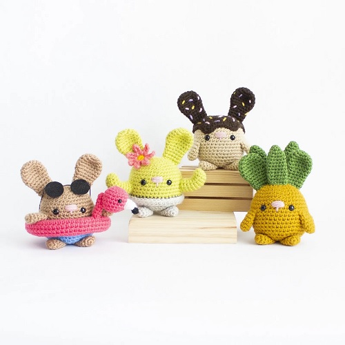 Amigurumi Summer Bunnies